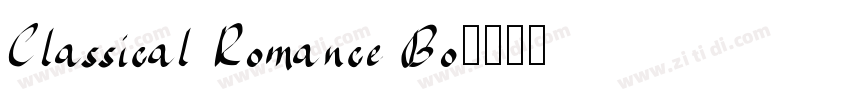 Classical Romance Bo字体转换